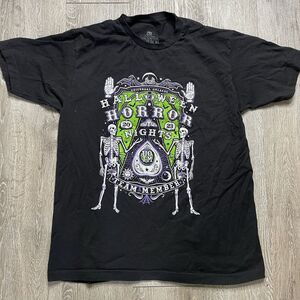 Universal Orlando Halloween Horror Nights HHN Team Member Black T-Shirt Men's XL